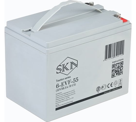 Тяговый аккумулятор SKN 6-EVF-55 (12V58.5A/H C5) 025391 1