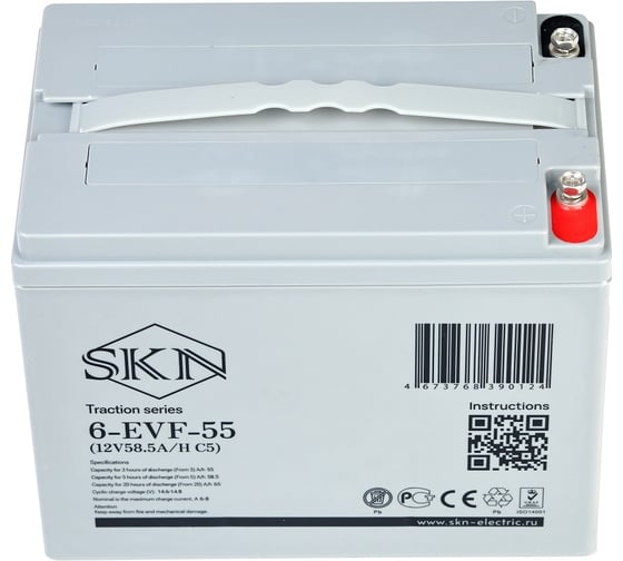 Тяговый аккумулятор SKN 6-EVF-55 (12V58.5A/H C5) 025391