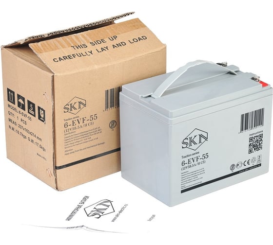 Тяговый аккумулятор SKN 6-EVF-55 (12V58.5A/H C5) 025391