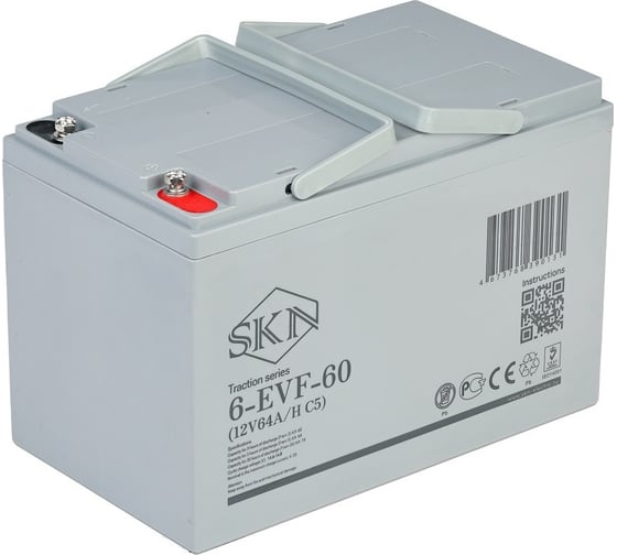 Тяговый аккумулятор SKN 6-EVF-60 (12V64A/H C5) 025392 1