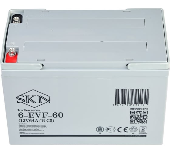 Тяговый аккумулятор SKN 6-EVF-60 (12V64A/H C5) 025392