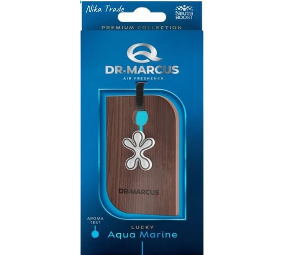 Ароматизатор Dr.Marcus PREMIUM Drewno Lucky подвесной Aqua Marine X362222464
