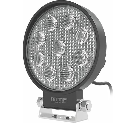 Фонарь светодиодный дополнительного освещения MTF Light 12-60В, 27Вт, 3500лм, 6000К, круглый, шт PL27K6R 1