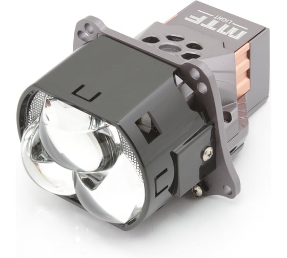 Свет. модули ближнего/дальнего света MTF Light QUADRIX, 12В, 58/80ВТ, 6000К, 4200LM, 3 скос, 3ая линза, 2шт HDS3L 1