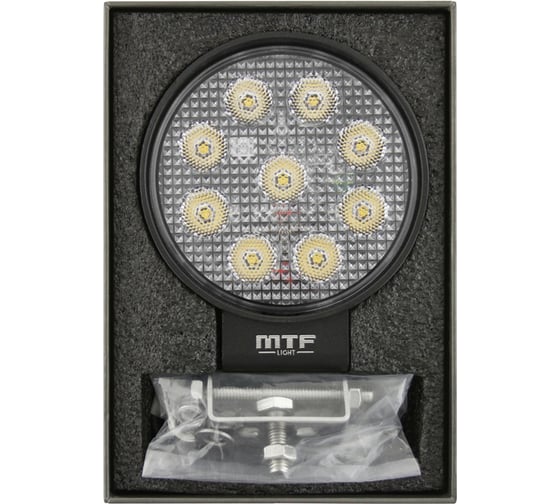 Фонарь светодиодный дополнительного освещения MTF Light 12-60В, 15Вт, 1950лм, 6000К, круглый, шт PL15K6R 1