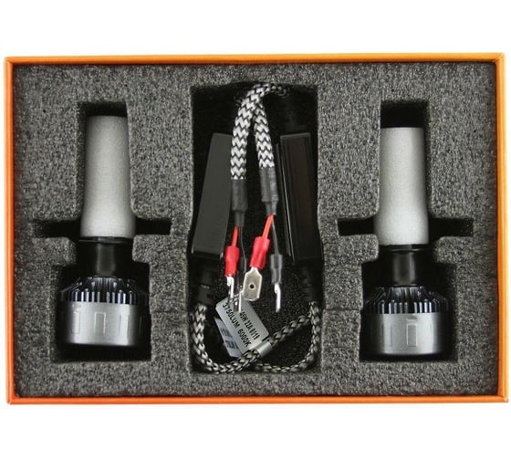 Светодиодные лампы MTF Light серия CYBER LIGHT, H1, 12V, 45W, 3750lm, 6000K, кулер, комплект DP01K6