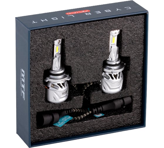 Светодиодные лампы MTF Light серия CYBER LIGHT MINI HB4(9006), 12V, 45W, 3750LM, 6000K, кулер, к-т CMB4K6