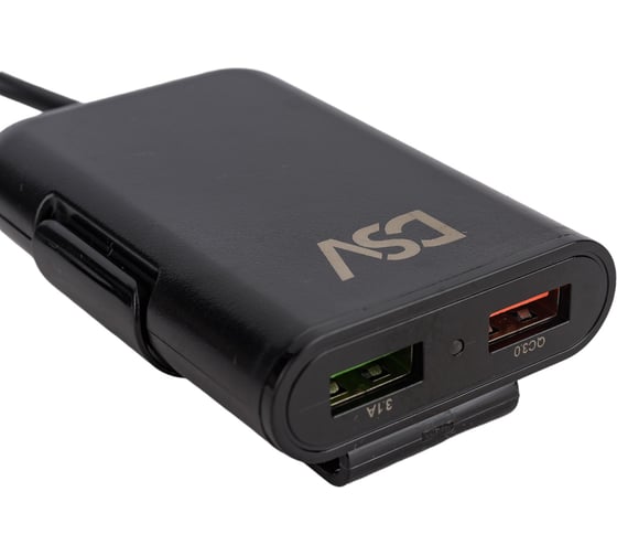 Автомобильное зарядное устройство для телефона и гаджетов DSV 4 USB с проводом R77009
