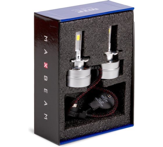 Светодиодные лампы MTF Light серия MaxBeam, D4S, 42V, 35W, 4500lm, 6000K, кулер, комплект MBD4S6