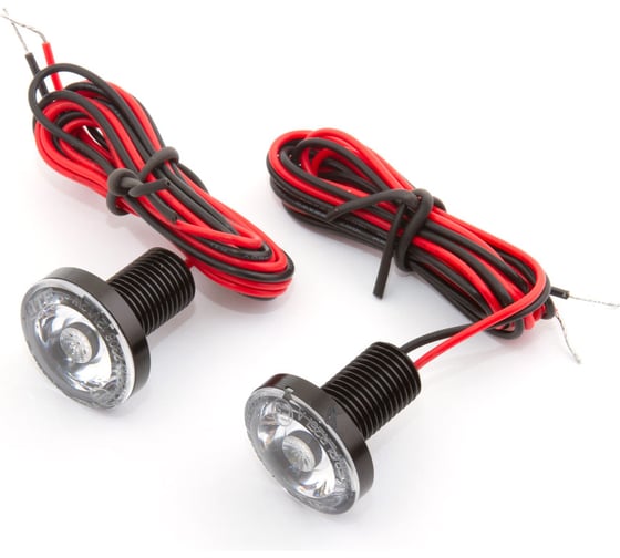 Габаритные огни светодиодные MTF Light 12 В 1 Вт 150 лм ECE R148/149 белый свет прозрачное стекло 2 шт PLR25I 1