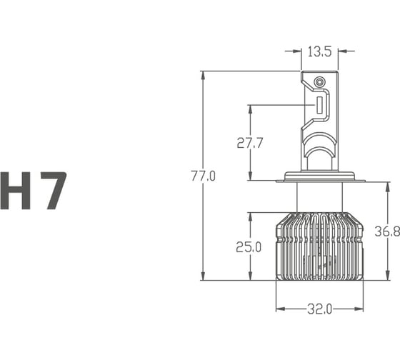 Светодиодные лампы MTF Light серия ALL SEASON LED, H7/H18, 30W, 2500lm, 3000K, кулер, комплект DV07K3