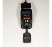 Разъем USB в авто врезной Pro Legend 12V-24V QC3.0 + PD(Type-C)30W + Вольтметр PL9390