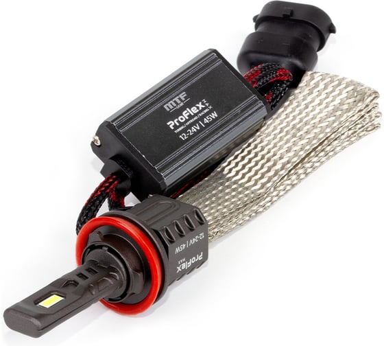 Светодиодные лампы MTF Light серия ProFLEX MAX H11/8/9/16, 6000K, 4500lm, 12-24V, 45W, NO FAN, 2шт., комплект PX11K5