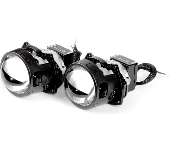 Светодиодные модули ближнего/дальнего света MTF Light MAX BEAM 2.0 ОЕМ, линзованные, бескорпусные, 12В, 65\72Вт, 5500К, 3 дюйма, шагрень, комплект ST72K5