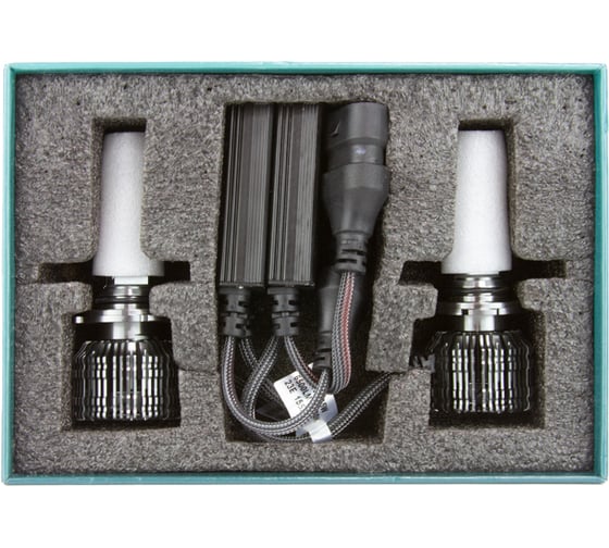 Светодиодные лампы MTF Light серия CYBER LIGHT PRO, HIR2(9012), 12V, 65W, 6500lm, 6000K, кулер, комплект CPH2K6