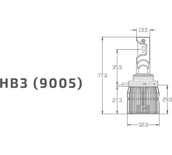 Светодиодные лампы MTF Light серия ALL SEASON LED, HB3(9005), 30W, 2500lm, 3000K, кулер, комплект DVB3K3