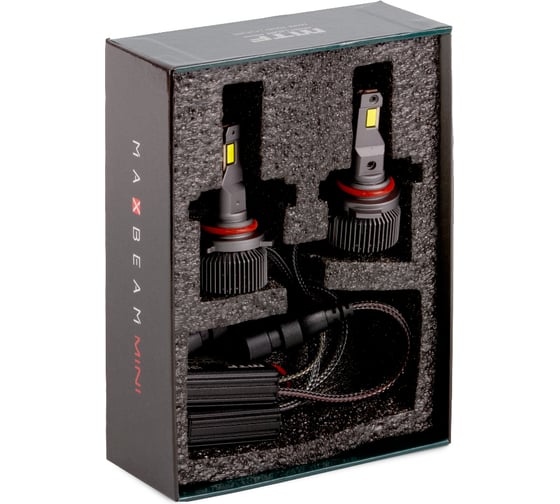 Светодиодные лампы MTF Light серия MaxBeam Mini, HB4(9006), 12V, 45W, 4500lm, 6000K, кулер, к-кт MMB4K6