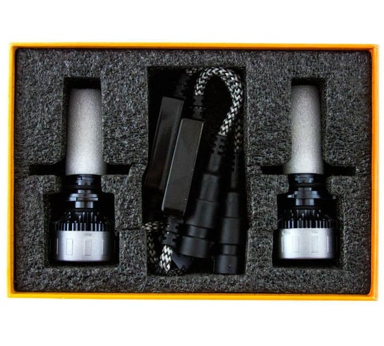 Светодиодные лампы MTF Light серия CYBER LIGHT, HB4(9006), 12V, 45W, 3750lm, 6000K, кулер, комплект DPB4K6