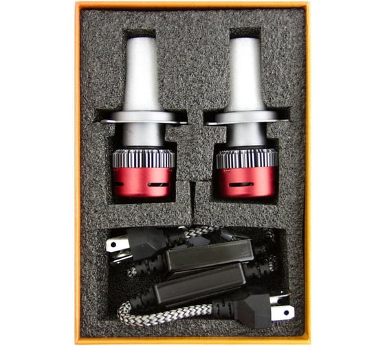 Светодиодные лампы MTF Light серия CYBER LIGHT, H4, 24V, 45W, 3750lm, 6000K, кулер, комплект DP04K6-24