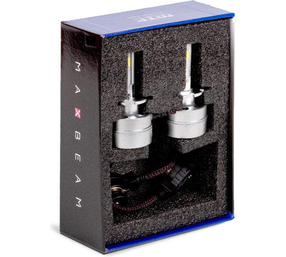 Светодиодные лампы MTF Light серия MaxBeam, D2S, 85V, 35W, 4500lm, 6000K, кулер, комплект MBD2S6