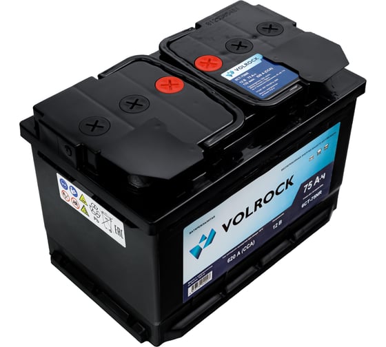 Аккумулятор VOLROCK 6СТ-75NR (O.П.) 620А конус 4673770940027