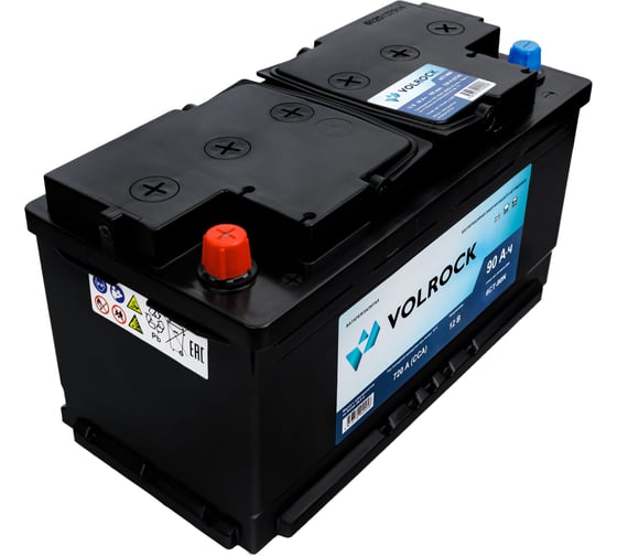 Аккумулятор VOLROCK 6СТ-90N (П.П.) 720А конус 4673770940058