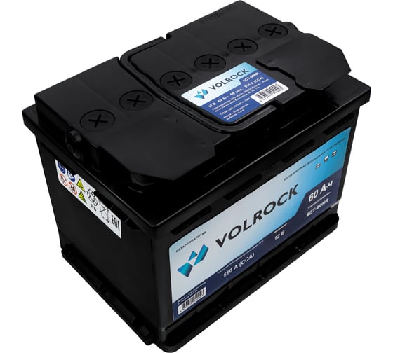 Аккумулятор VOLROCK 6СТ-60NR (O.П.) 510А конус 4673770940003
