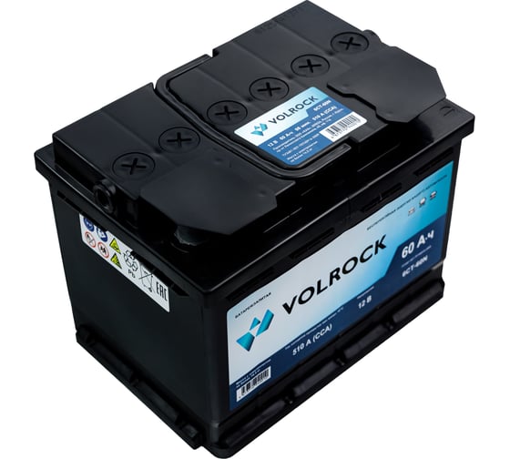 Аккумулятор VOLROCK 6СТ-60N (П.П.) 510А конус 4673770940010