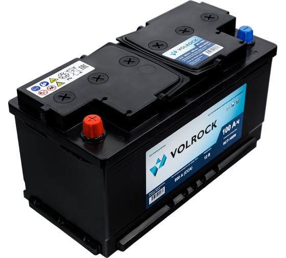 Аккумулятор VOLROCK 6СТ-100N (П.П.) 800А конус 4673770940072