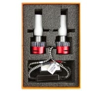 Светодиодные лампы , серия CYBER LIGHT, H3, 24V, 45W, 3750lm, 6000K, кулер, комплект. MTF Light DP03K6-24