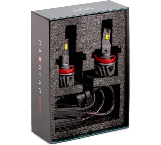 Светодиодные лампы , серия MaxBeam Mini, H27(880/881), 12V, 30W, 3000lm, 6000K, кулер, к-кт. MTF Light MMH27K6