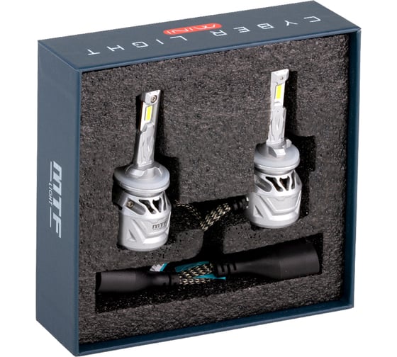 Светодиодные лампы MTF Light серия CYBER LIGHT MINI H27(880/881), 12V, 40W, 3750LM, 6000K, фен, к-т. MTF Light CMH27K6