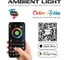 Атмосферная подсветка салона Ambient light SMART SYMPHONY M3, 18 элем., упр. смартфоном (полосы в двери универс. 75см х4), к-кт. (темные гибкие ленты) MTF Light AL18Cb 9