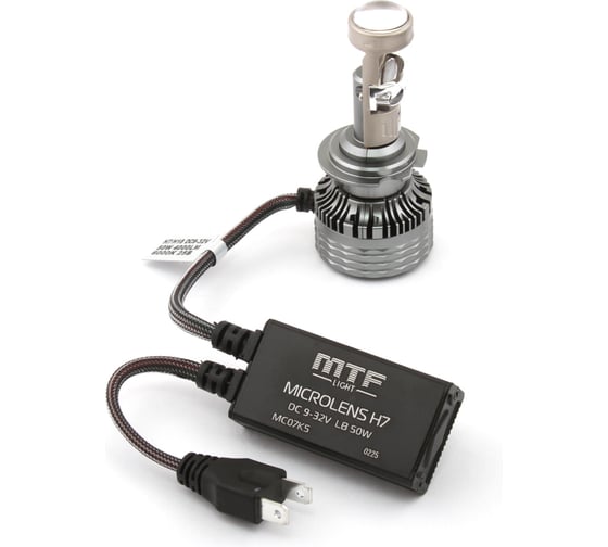 Светодиодные линзы серии MicroLENS H7/H18, 12/24V, 55W, 6000K, 4000LM, к-т. MTF Light MC07K5