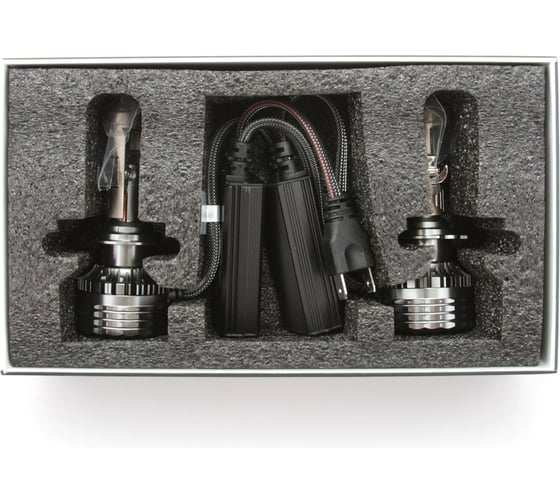 Светодиодные линзы серии MicroLENS H7/H18, 12/24V, 55W, 6000K, 4000LM, к-т. MTF Light MC07K5