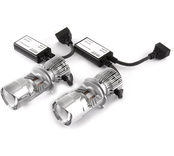 Светодиодные линзы серии MiniLENS EXPERT H4/H19, 12/24V, 40/50W, 5500K, 5000LM, к-т 2шт. MTF Light MH4K5E