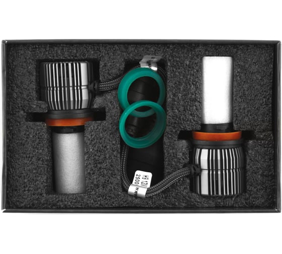 Светодиодные лампы , серия DYNAMIC VISION LED, H11/H8/H9/H16, 30W, 2500lm, 5500K, кулер, комплект. MTF Light DV11K5