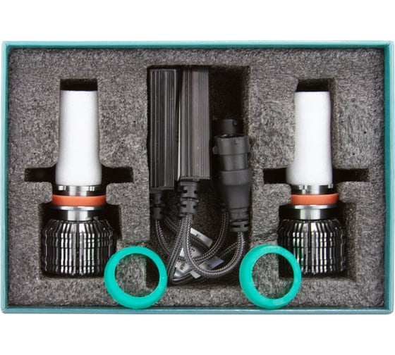 Светодиодные лампы MTF LIGHT серия CYBER LIGHT PRO, H11/H9, 12V, 65W, 6500lm, 6000K, кулер, комплект. CP011K6