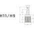 Светодиодные лампы MTF LIGHT серия CYBER LIGHT PRO, H11/H9, 12V, 65W, 6500lm, 6000K, кулер, комплект. CP011K6 4