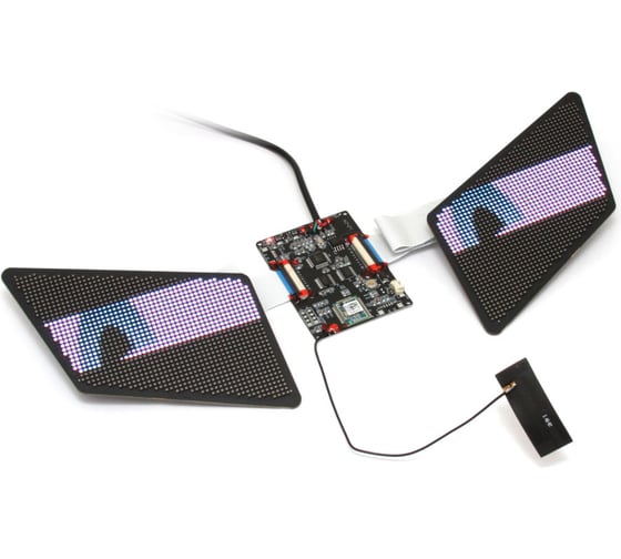 Набор LED дисплеев FUNNY EYES установка DIY под тонированное стекло DC 5V, APP управление смар, к-т. MTF Light YS-10357 1