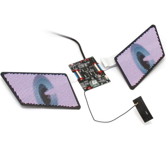 Набор LED дисплеев FUNNY EYES установка DIY под тонированное стекло DC 5V, APP управление смар, к-т. MTF Light YS-10357