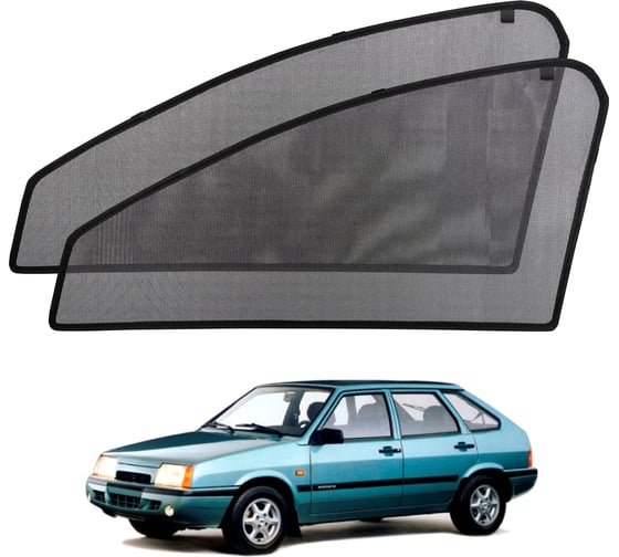 Шторки магнитные на передние боковые стекла Voron Glass а/м Lada 2109 1987-2006/21099 1990-2011/2114 2001-2013/2115 1997-2012 2шт MFV008