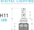 Светодиодные лампы MTF Light DIGITAL LIGHTING Н11/H8/Н9, 12V, 55W, 4500lm, 3000-7000K, управление со смартфона, аналоговое и пульт ДУ, к-кт. SM11K5 4