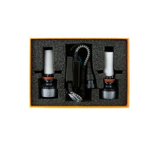 Светодиодные лампы MTF Light CYBER LIGHT, H11/H9, 12V, 45W, 3750lm, 6000K, кулер, комплект. DP11K6