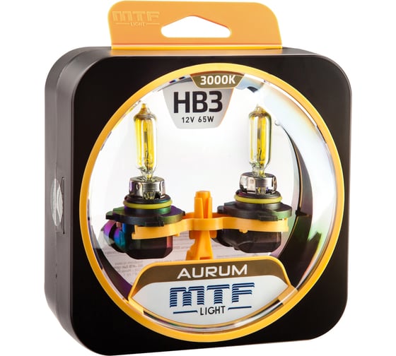 Галогенные автолампы MTF LIGHT AURUM HB3(9005), 12V, 65W, комп. HAU12B3 1