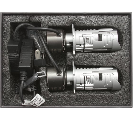 Светодиодные линзы MTF Light MiniLENS H4/H19, 12V, 30/45W, 5500K, 4500LM, к-т 2шт. MH4K5