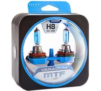 Лампа галогеновая MTF Light серия VANADIUM H8, 12V, 35W, комп. 1/6/60 31236 HVN1208