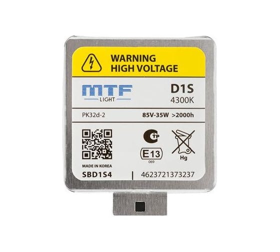Лампа газоразрядная MTF Light D1S, 85В, 35Вт, 4300К ORIGINAL SBD1S4