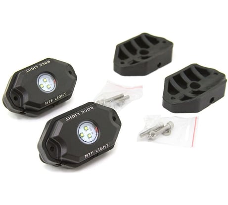 Светодиодная подсветка MTF Light серия Rock Light, 9-30V, 3W, IP67, 350lm, желтый свет, компл. 2шт. RL4Y