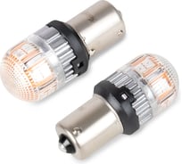 Светодиод KRAFT PY21W (BAU15s) 10-30v (amber) Pro (2 шт. Европодвес) KT 700272